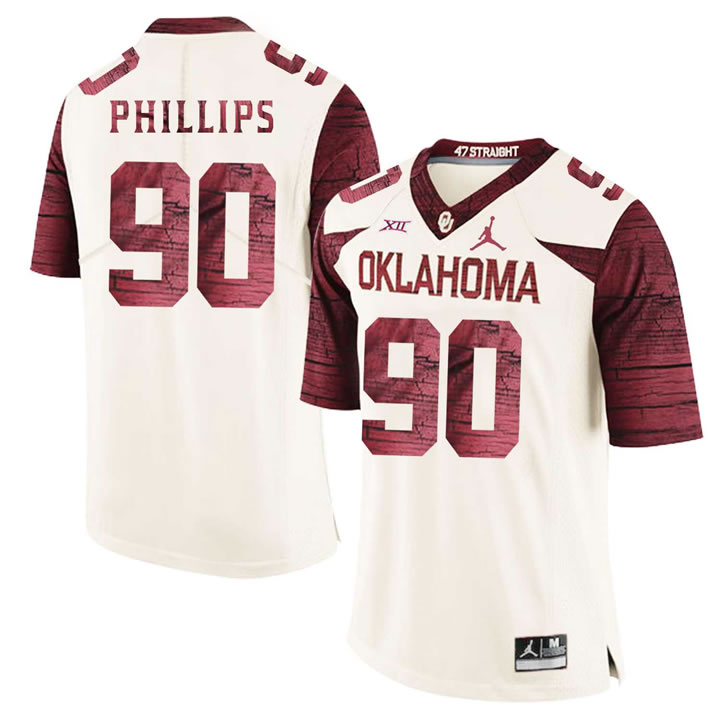 Oklahoma Sooners 90 Jordan Phillips White 47 Game Winning Streak College Football Jersey Dzhi,We sell and wholesale Oklahoma Sooners 90 Jordan Phillips White 47 Game Winning Streak College Football Jersey Dzhi on line form chian!